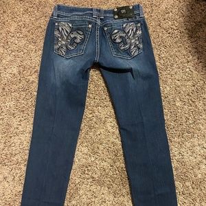 Miss me jeans, straight leg, size 28